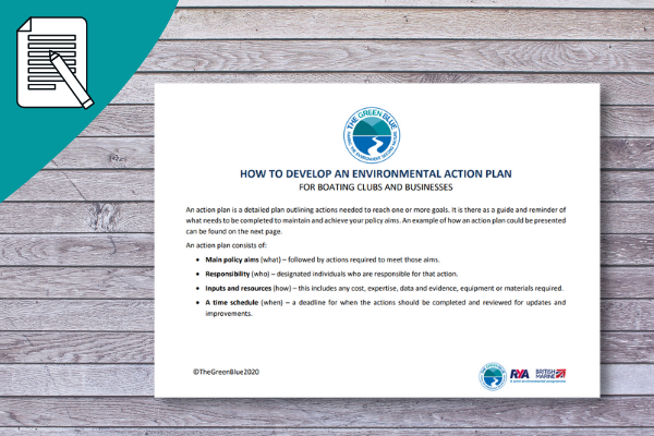 Image of an Environmental Action plan for Sailing Clubs and Centres