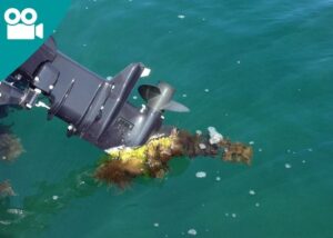 Biofouling on a propeller